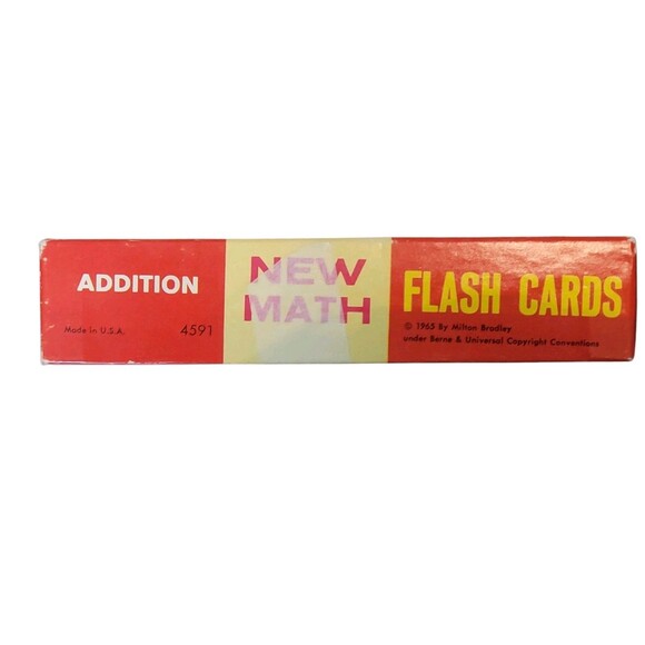 Vintage 1965 Milton Bradley Addition Flash Cards GRADES 2 THROUGH 6 - Picture 3 of 6